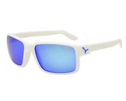 Cébé Dude Matt White Cebe 1500 With Blue Flash Mirror