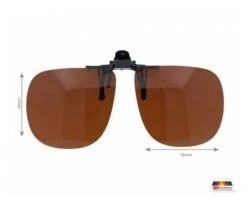 H.Maheo Face Solaire Polarisante Relevable GM Brun Cat 3 - Pour Lunette De Vue