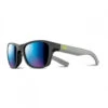 Julbo Lunette De Soleil Enfant Reach Noir / Gris Logo Juane - Spectron 3 Flash Bleu