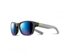 Julbo Lunette De Soleil Enfant Reach Noir / Gris Logo Juane - Spectron 3 Flash Bleu