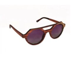 Mou Compagny EGUZKI Bois Erable Cumaru Zebrano Clair Rouge Carbone Et Titane Verres Violets Dégradés