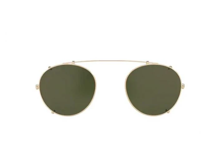 Oliver Peoples Coleridge Clip Solaire Soft Gold Green 1 Oliver Peoples Coleridge Clip Solaire Soft Gold Green