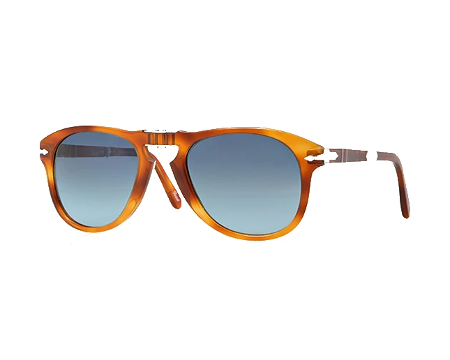 Persol 0714 Folding Steve McQueen Light Havana Polarized Blue Faded 1 Persol 0714 Folding Steve McQueen Light Havana Polarized Blue Faded