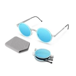 Roav Planet Brushed Silver Blue Mirror Polarized Lenses