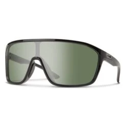 Smith Boomtown Matt Black ChromaPop Green Polarized