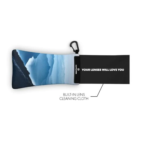 SUNNYSOC Mountains - Etui à Lunettes Souples Et Chamoisine Intégrée 2 SUNNYSOC Mountains - Etui à Lunettes Souples Et Chamoisine Intégrée – Image 2